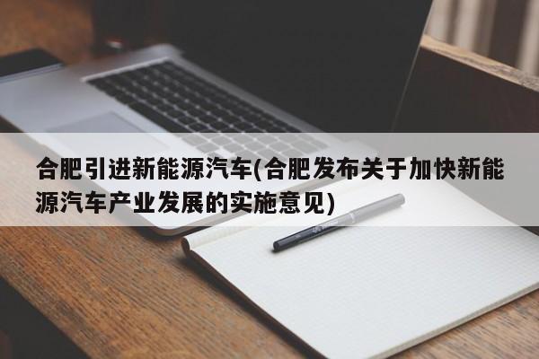 合肥引进新能源汽车(合肥发布关于加快新能源汽车产业发展的实施意见)