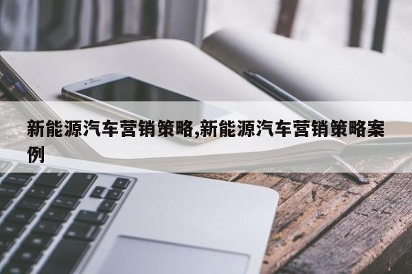 新能源汽车营销策略,新能源汽车营销策略案例